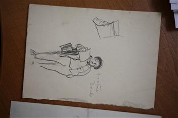 Frank Brangwyn (1867-1956) Picture Dealer, Largest 7 x 8.5in. unframed.